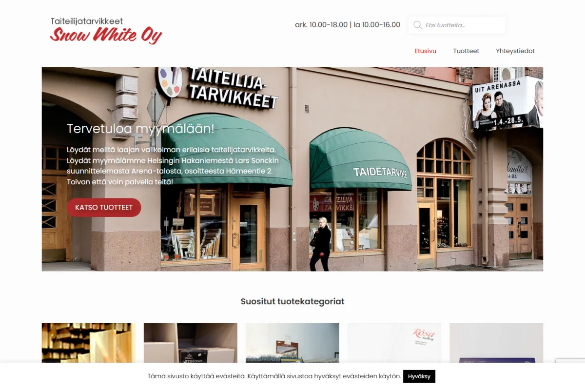 Taiteilijatarvikkeet Snow White