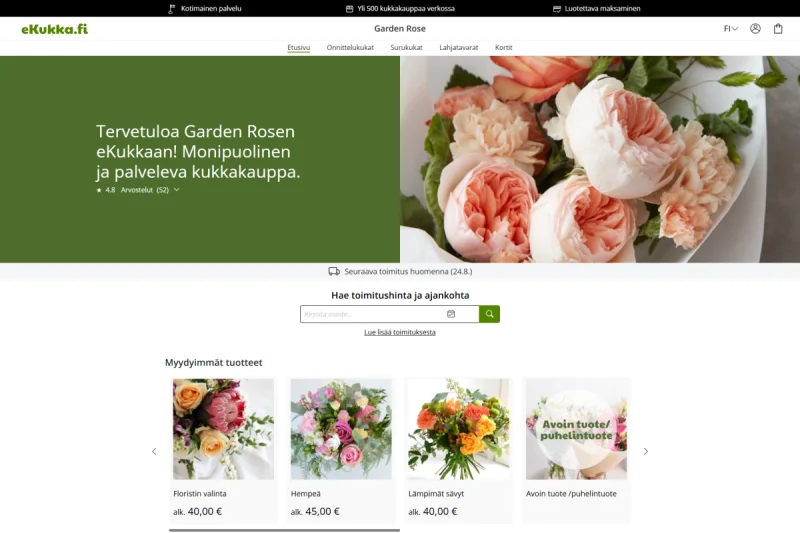 Garden Rose - kukka ja sisustus